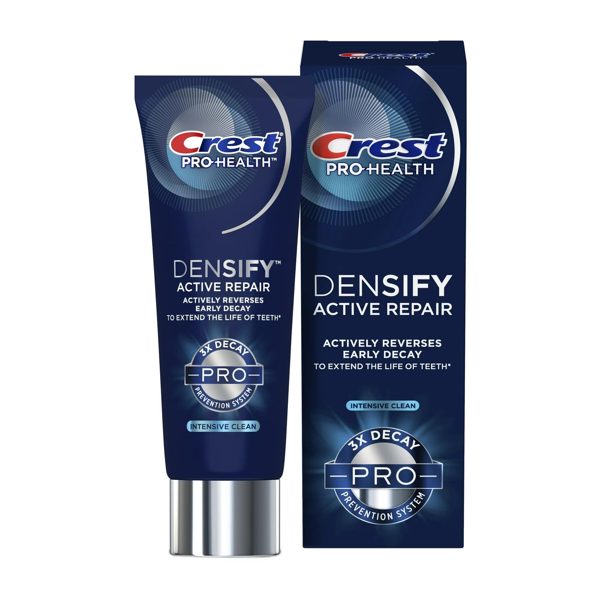 Toothpaste reversing early decay and remineralizing enamel with Crest Densify