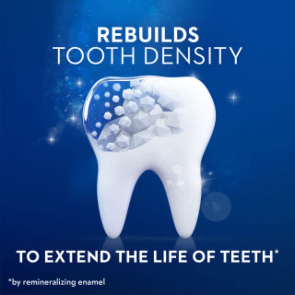 Close-up of Crest Pro-Health Densify toothpaste tube label
