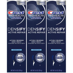 Crest Pro-Health Densify toothpaste tubes in a pack of three, Intensive Clean, 4.6 oz each