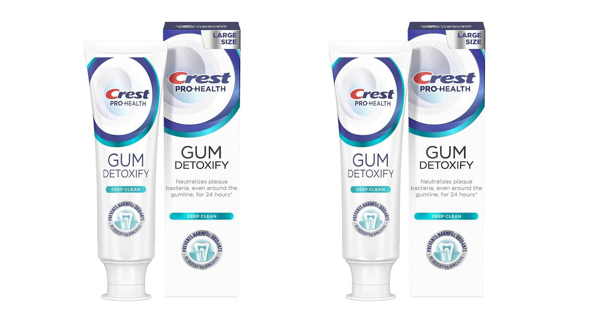 Crest Pro-Health Gum Detoxify Deep Clean Toothpaste 4.8 oz Pack of 2
