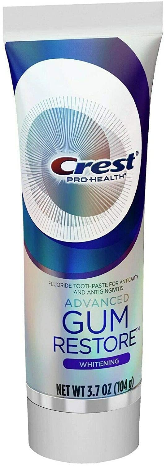 Crest Pro Health Gum Restore Whitening Toothpaste 3.7 oz pack of 2 – back view