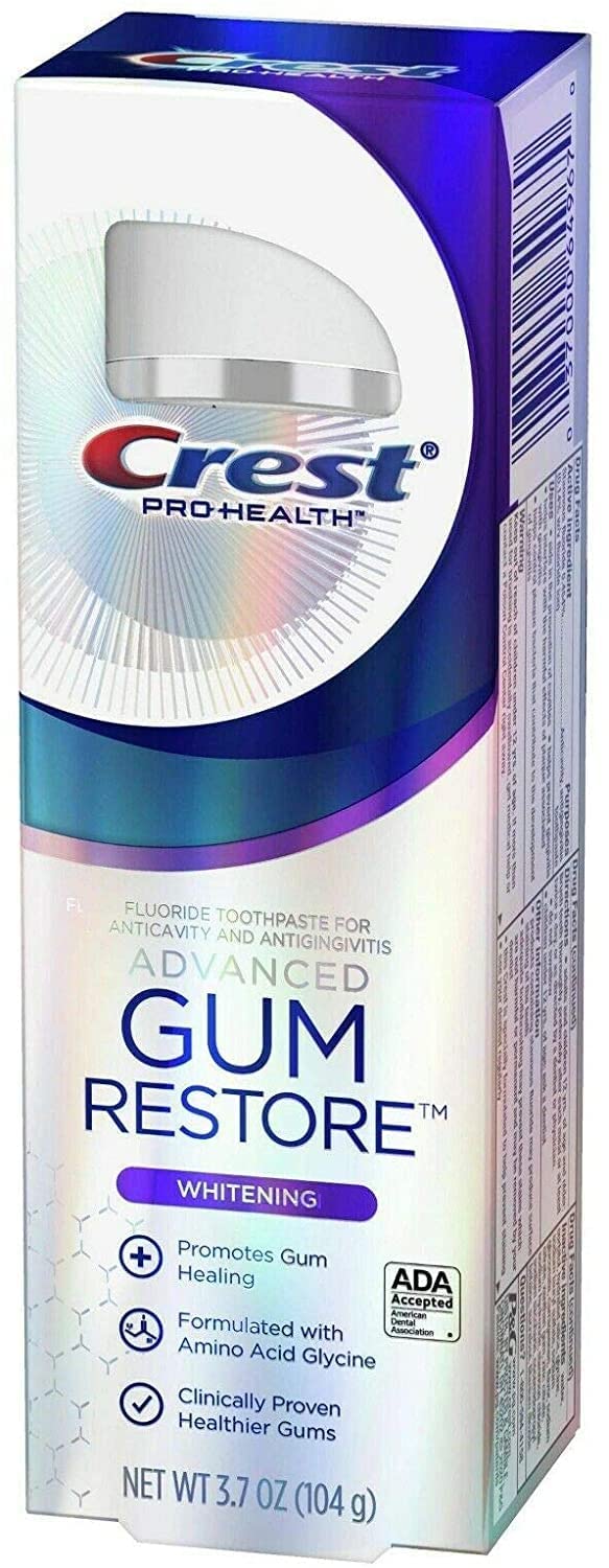 Crest Pro Health Gum Restore Whitening Toothpaste 3.7 oz pack of 2 – packaging
