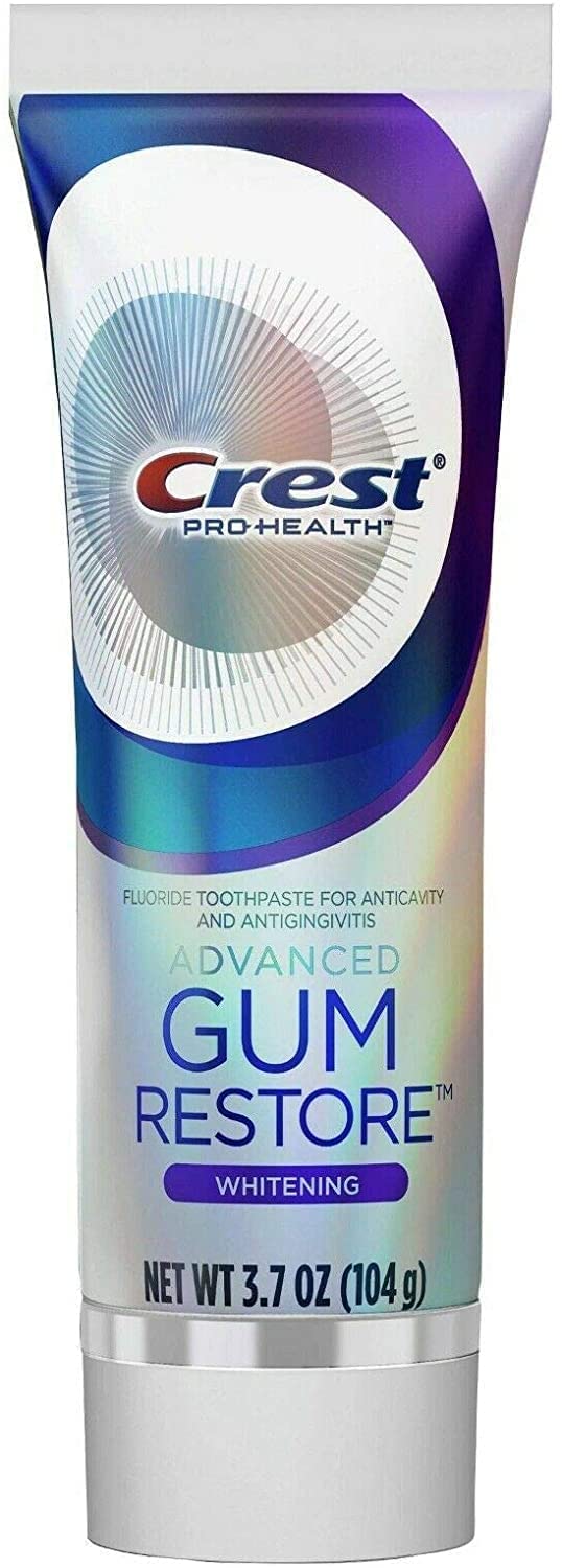 Crest Pro Health Gum Restore Whitening Toothpaste 3.7 oz pack of 2 – side view