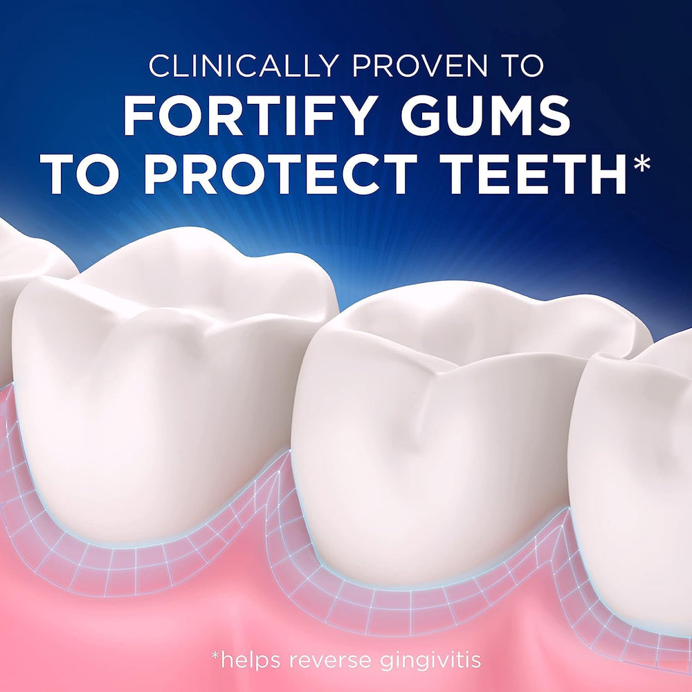 Close-up of toothpaste showing immediate relief and protection