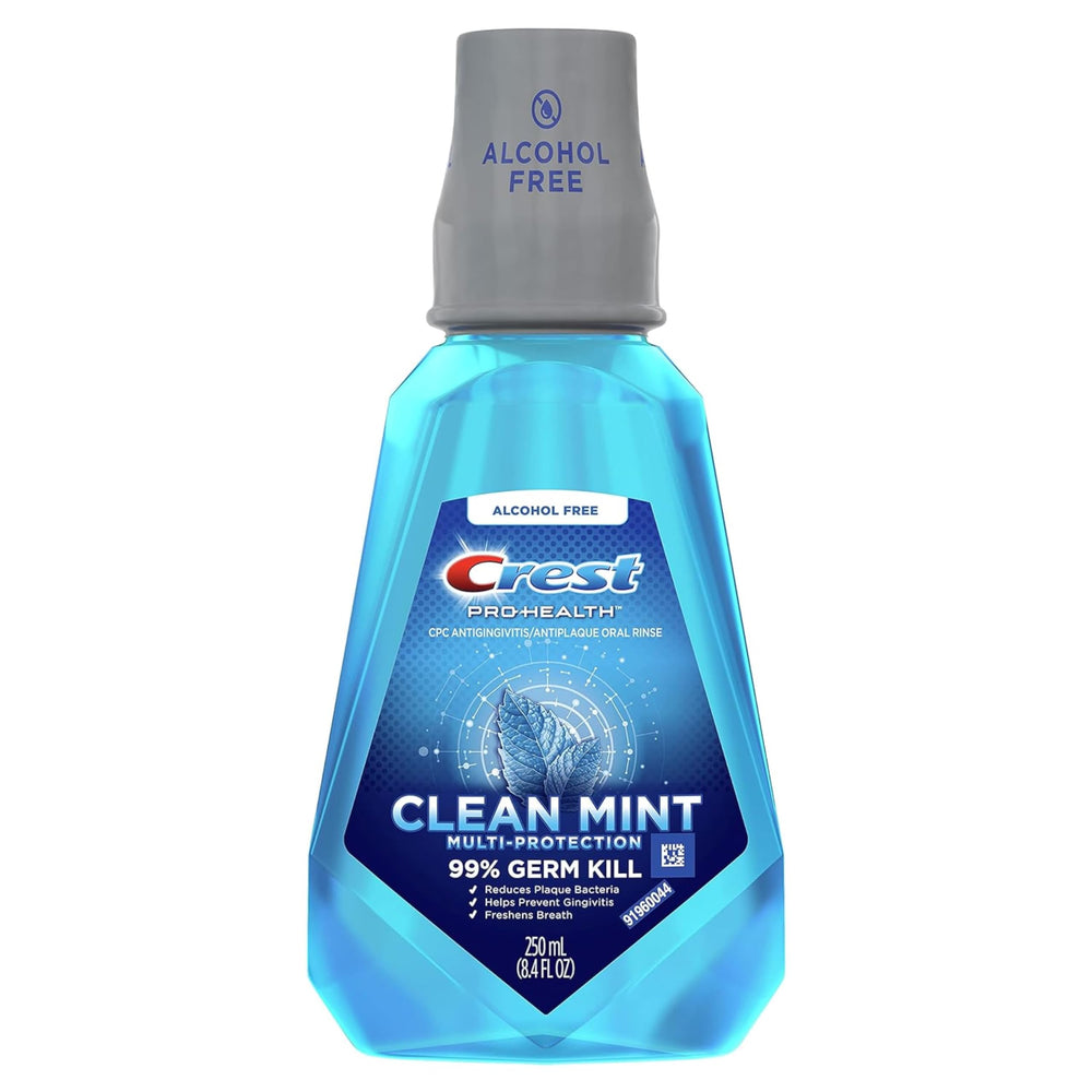 Crest Pro-Health Mouthwash bottle with boxed packaging