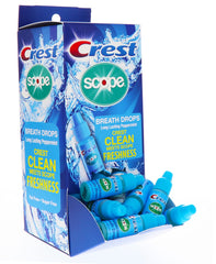 Display box of Crest Scope Breath Drops Peppermint