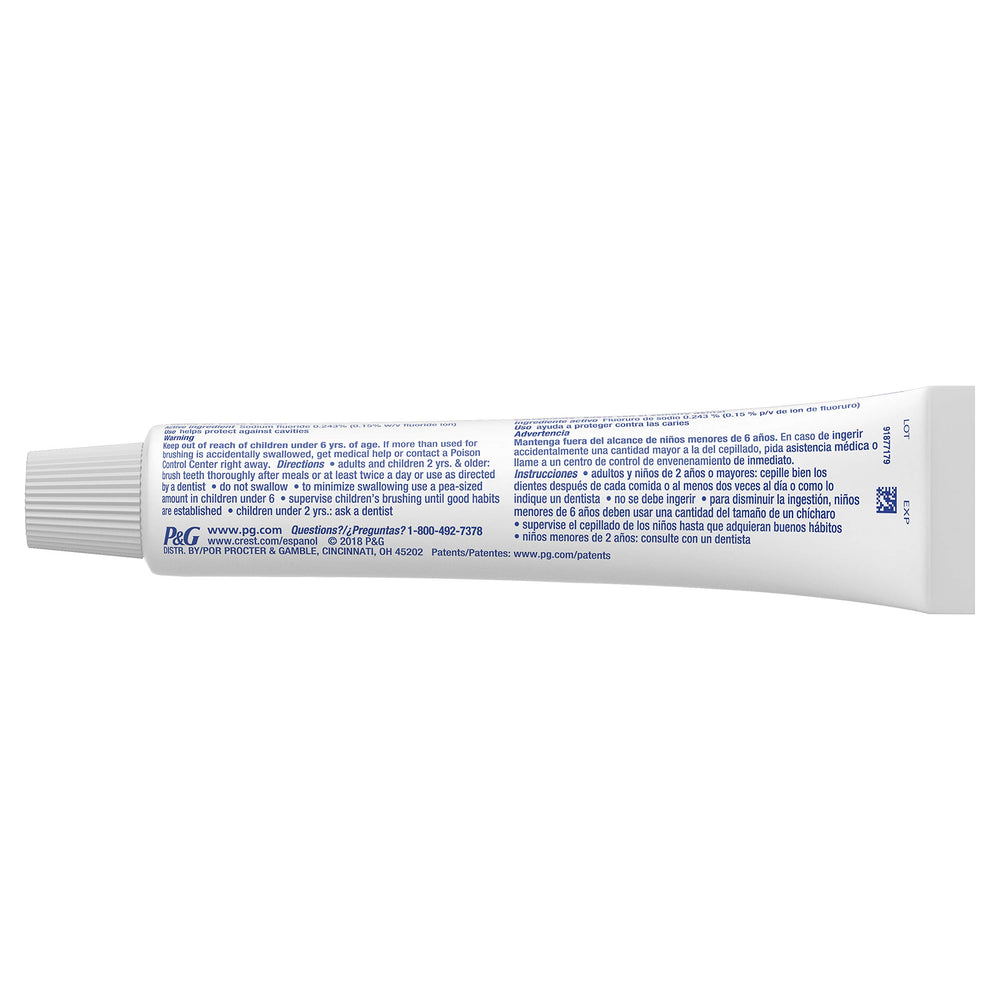 Toothpaste being applied to a toothbrush