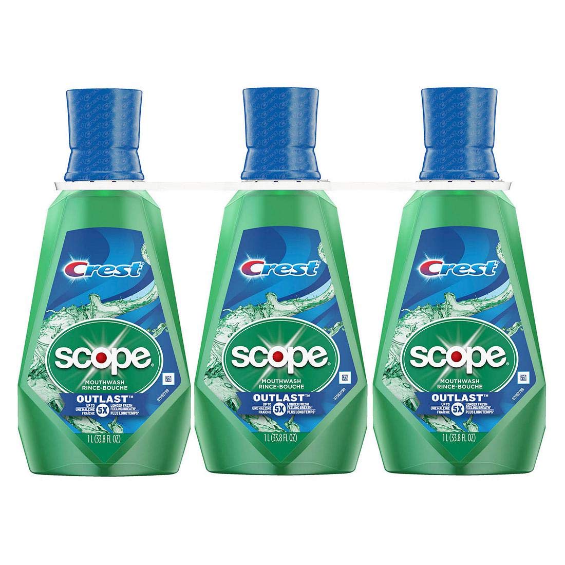 Crest Scope Outlast Mouthwash Long Lasting Peppermint 3-Pack bottle 1