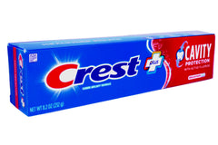 Close-up of Crest Cavity Protection toothpaste