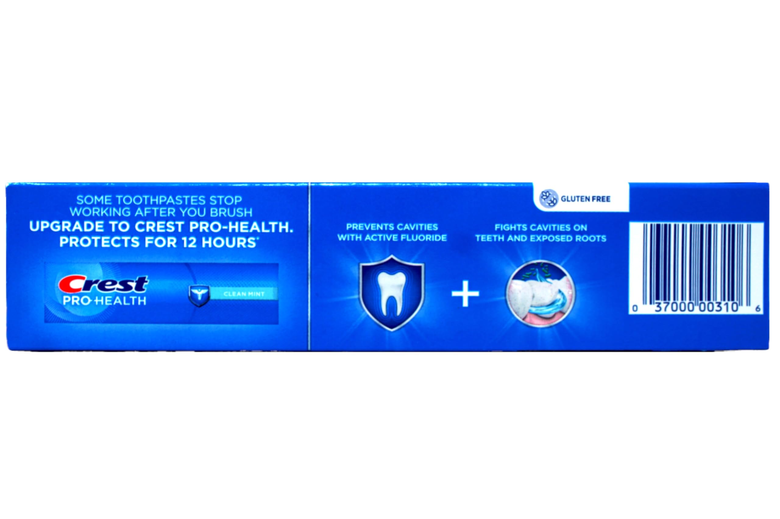 Two Crest 8.2 oz toothpaste boxes side by side