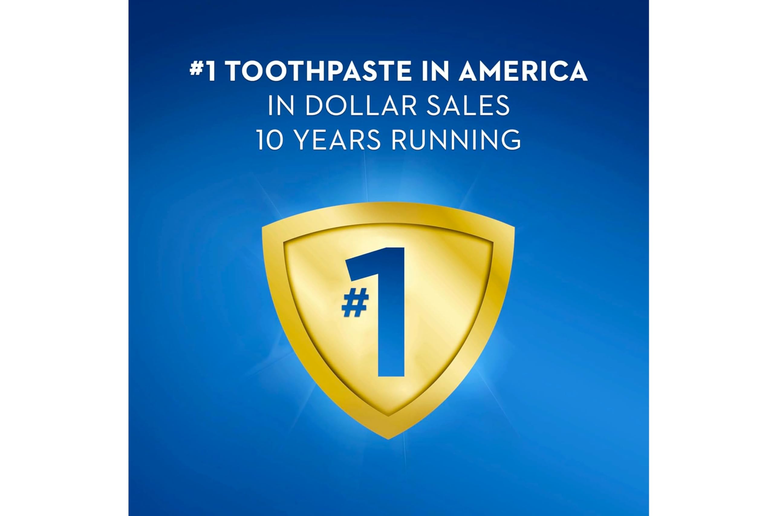 Crest toothpaste with cavity protection label