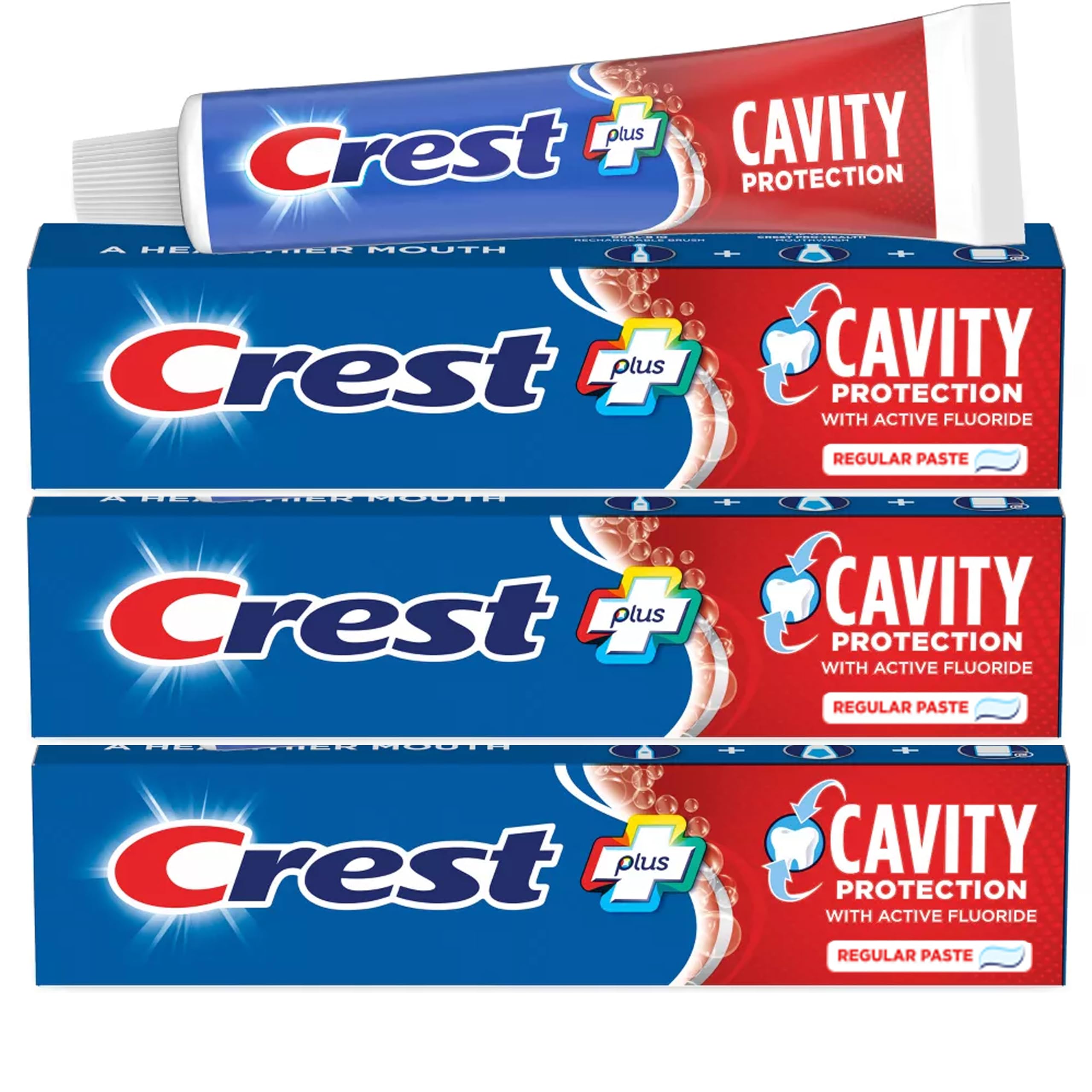 Fresh breath concept with Crest toothpaste