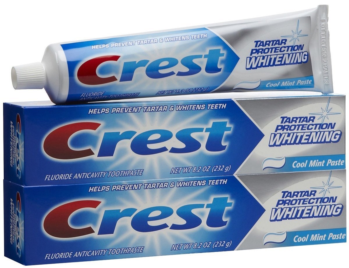 Crest Whitening Toothpaste Cool Mint, 8.2 oz, 2-pack