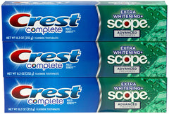 Crest Complete toothpaste 8.2 oz three-pack - front view
