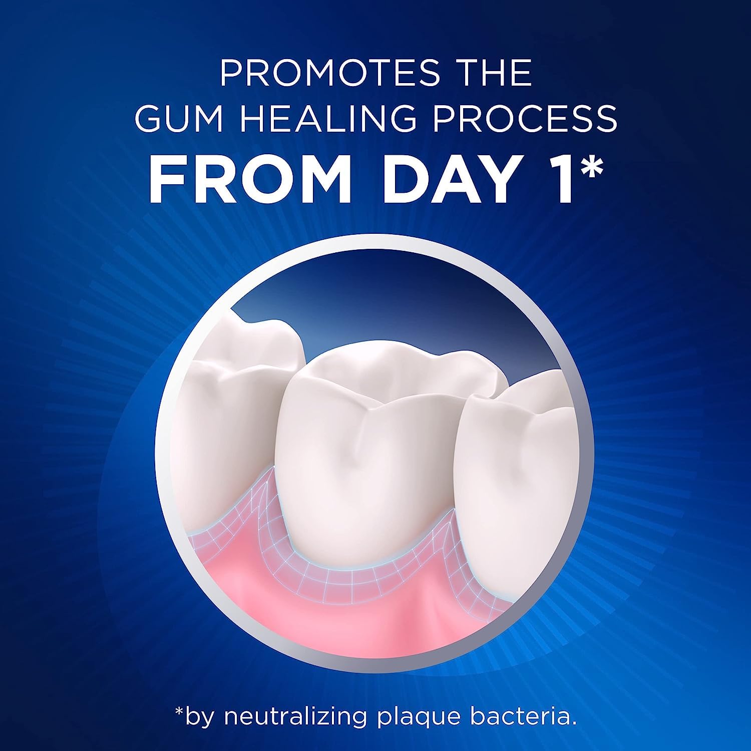 Three Crest Pro-Health Gum Detoxify and Restore toothpaste tubes on display