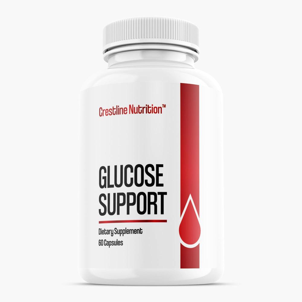 Crestline Nutrition Glucose Support Capsules bottle – front view