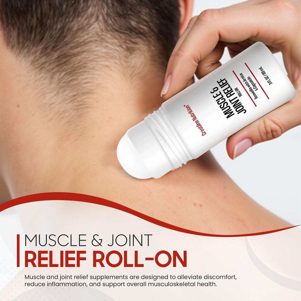 Herbal blend illustration highlighting muscle and joint support