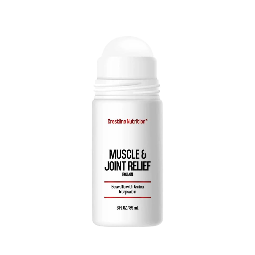 Crestline Nutrition Muscle & Joint Relief bottle on white background