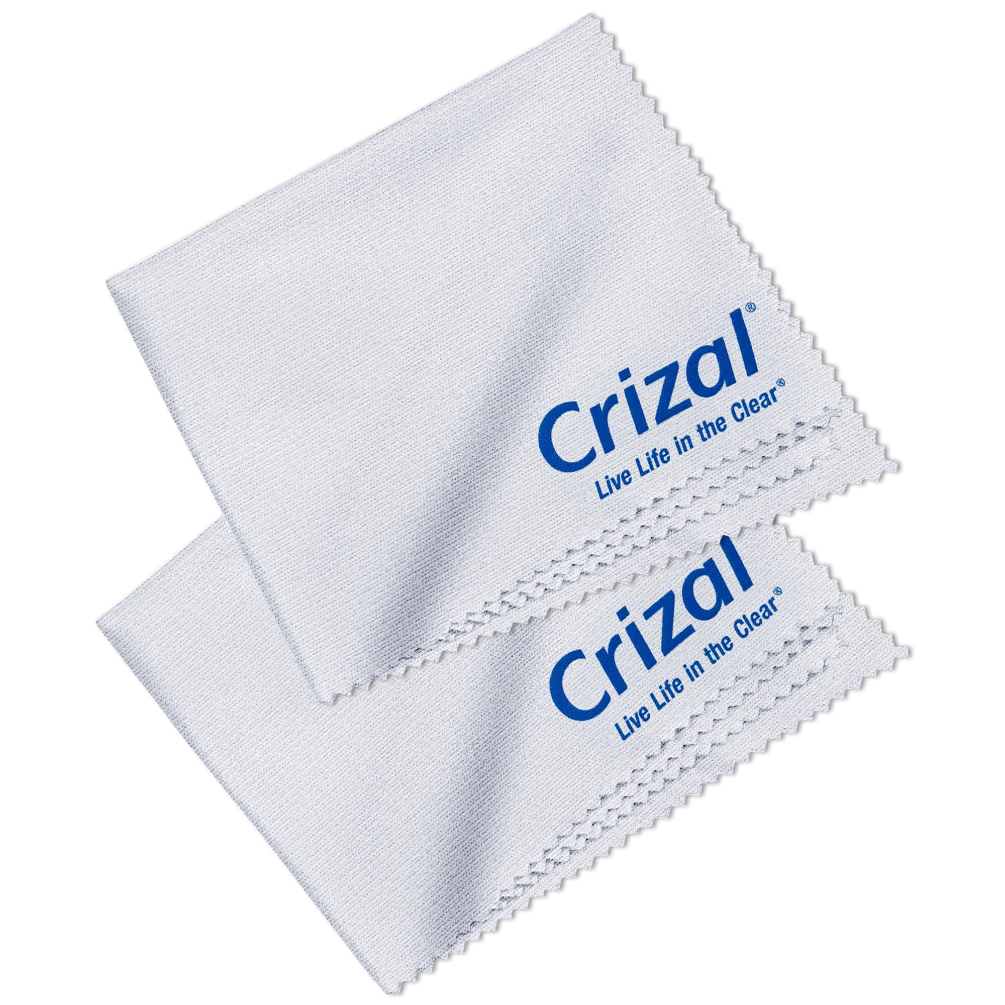 Crizal cleaning cloth 7x5.75 inches in packaging