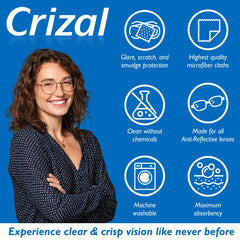 Close-up of Crizal microfiber cloth fibers