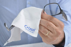 Crizal cloth used on AR-coated lens surfaces