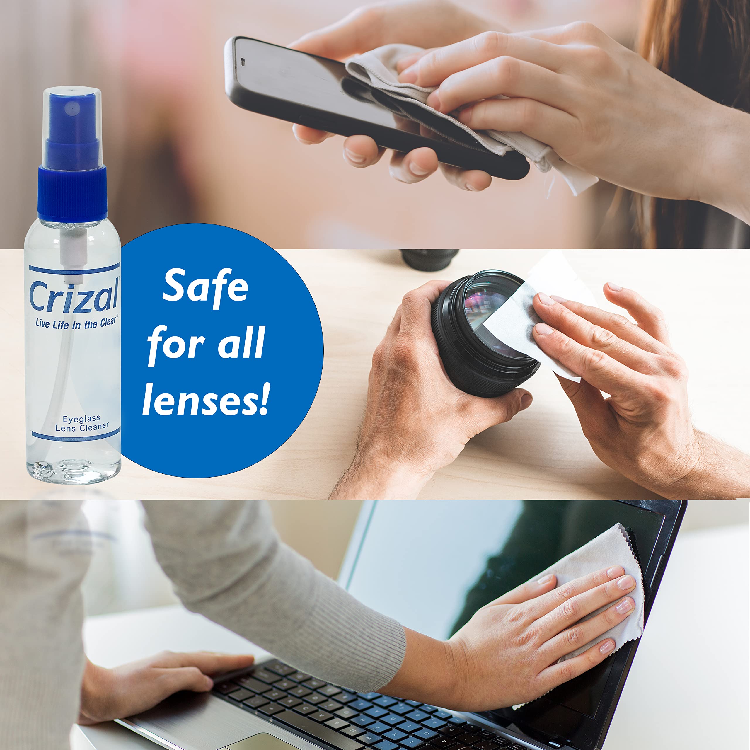 Spray-only multipacks with two or more 2oz Crizal sprays