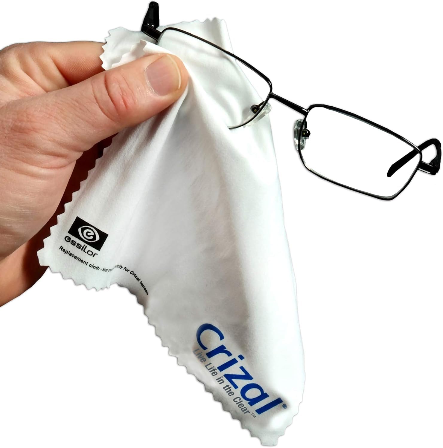 Cloth safe for anti reflective lenses with no harmful chemicals