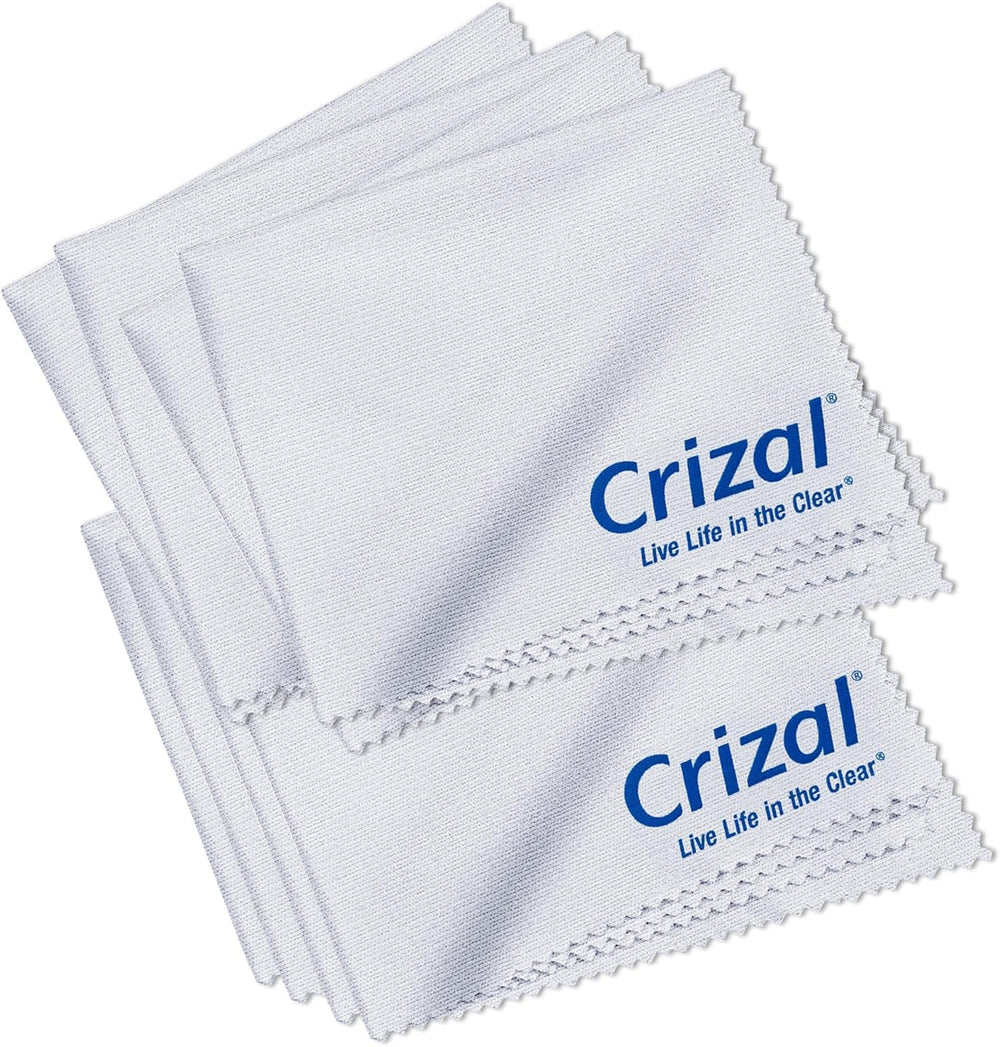 Crizall microfiber cleaning cloth for glasses close up