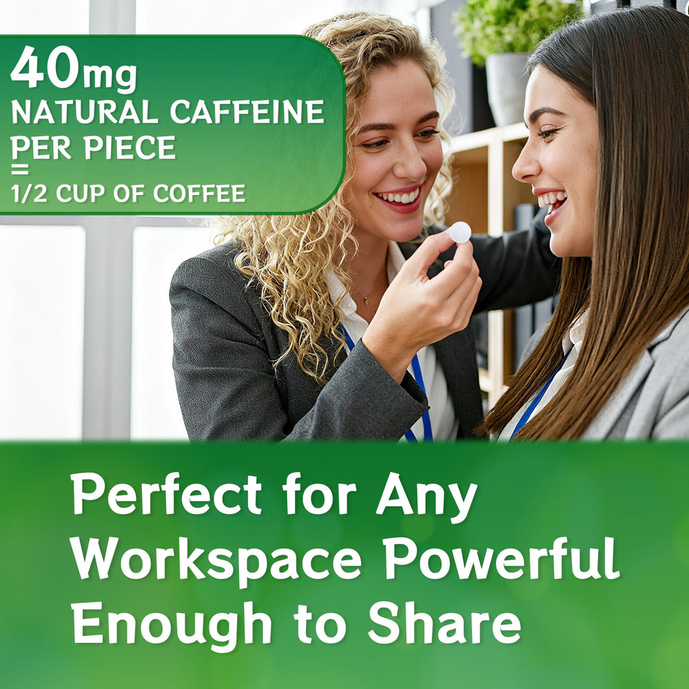 Crobirware Energy & Focus Gum spearmint close-up highlighting flavor and freshness