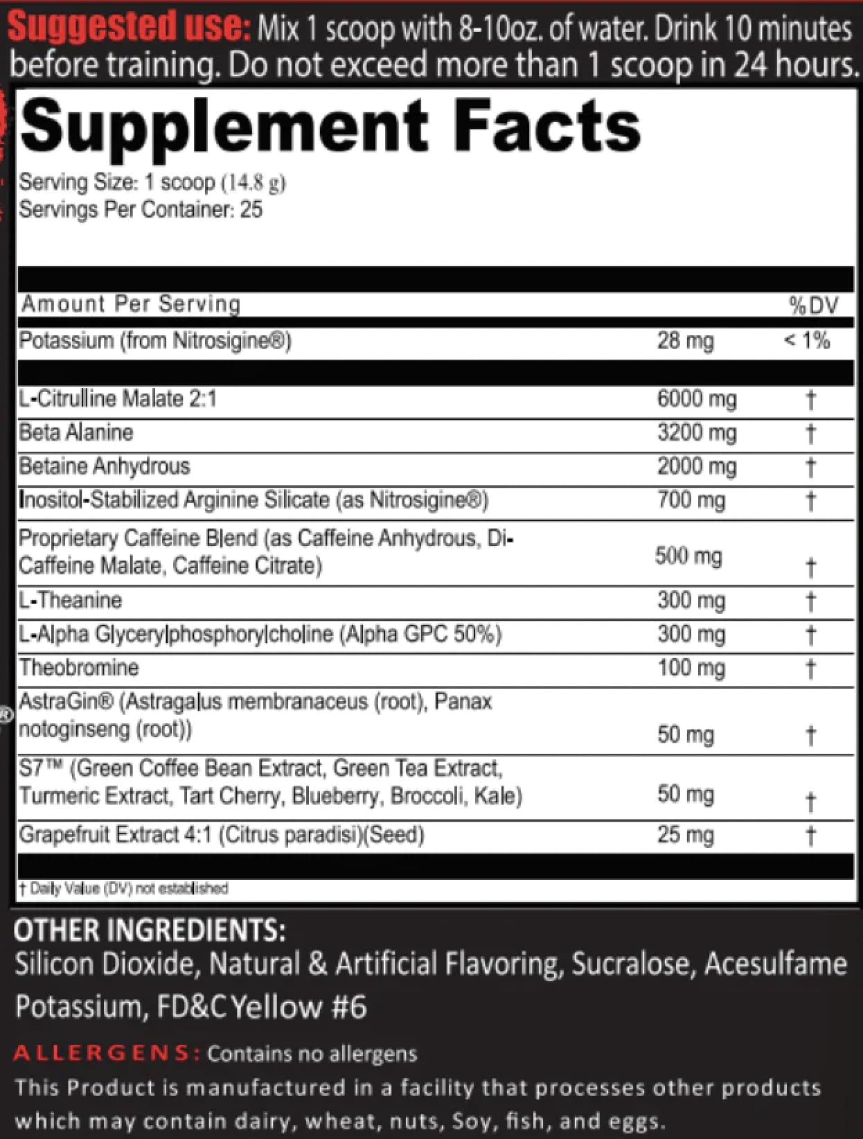Crucible Pre-Workout Powder bottle close-up - Florida Sunshine branding