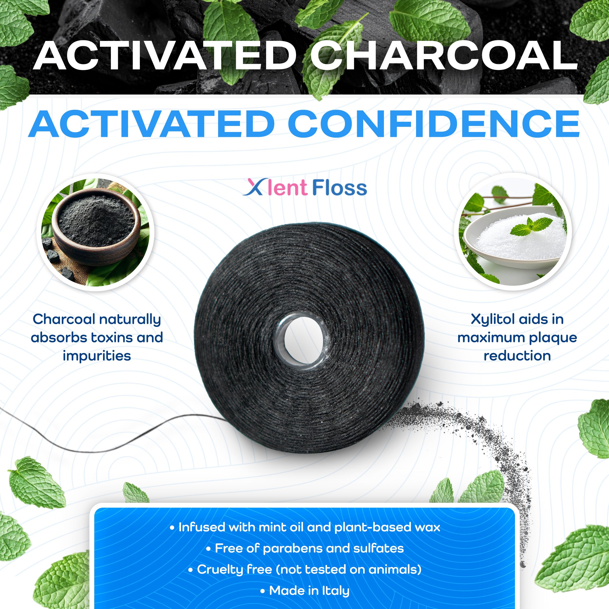 Cruelty-free dental floss packaging