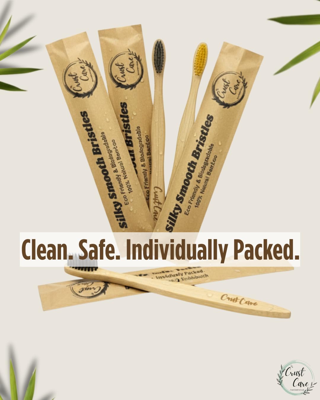 Ergonomic bamboo handle for comfortable daily brushing