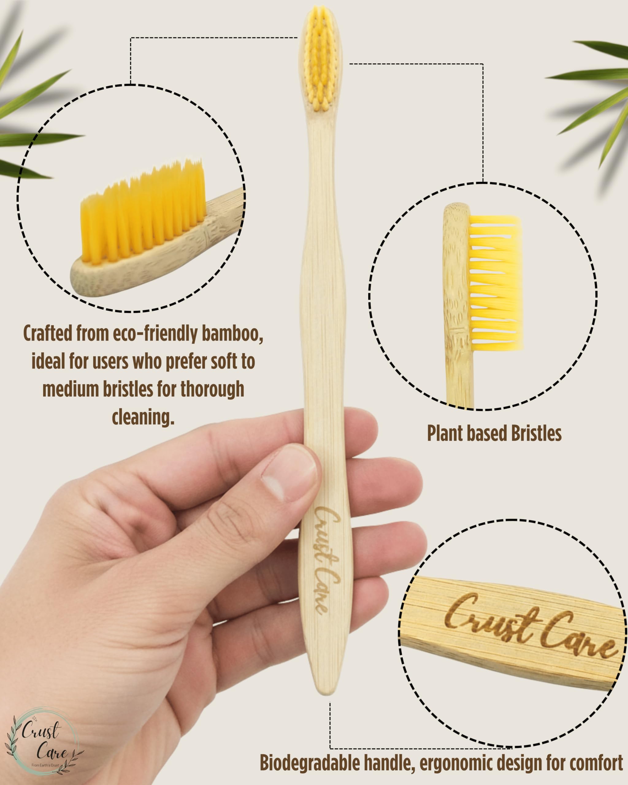 Two bamboo tongue cleaners included in the set