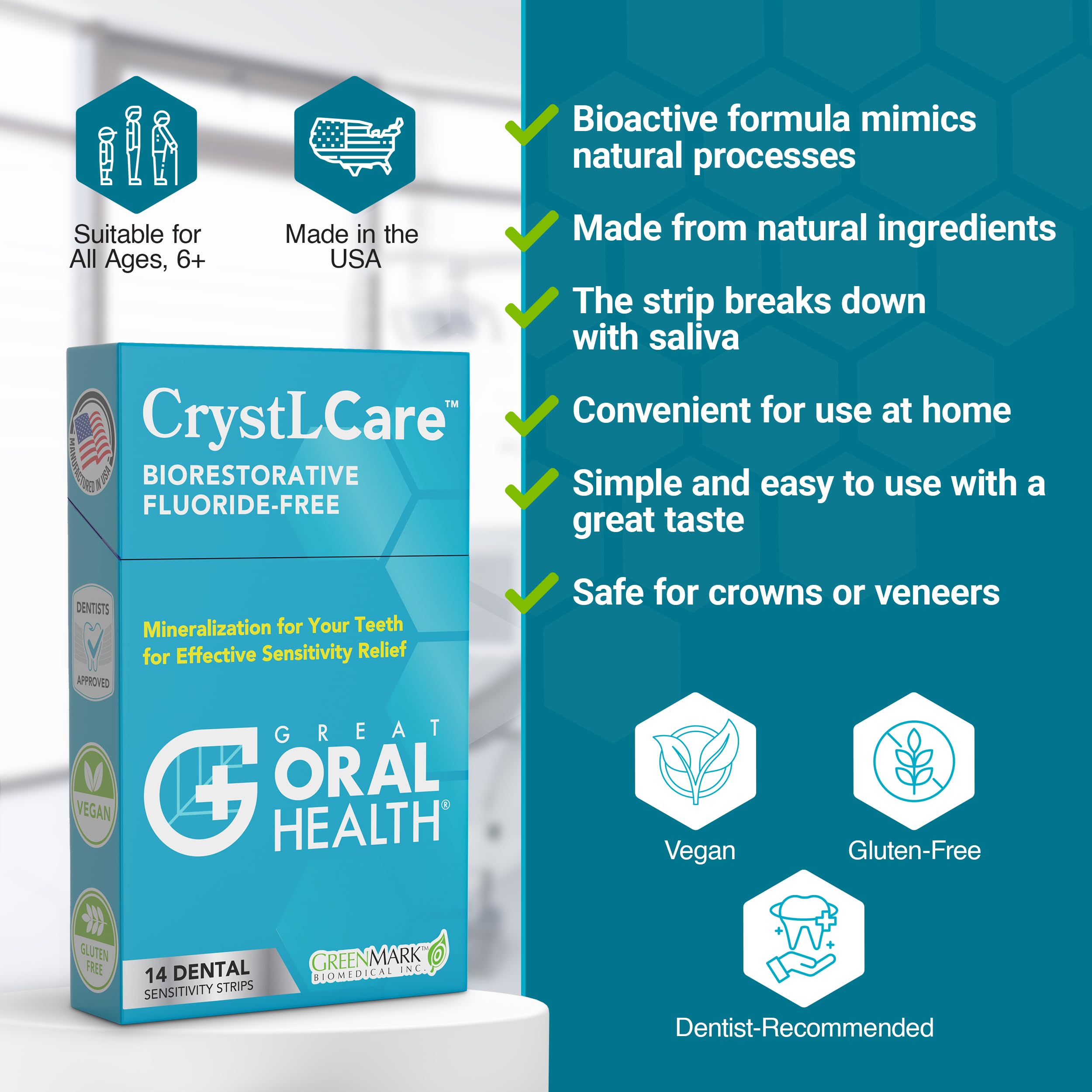 Enamel repair concept with CrystLCare strip