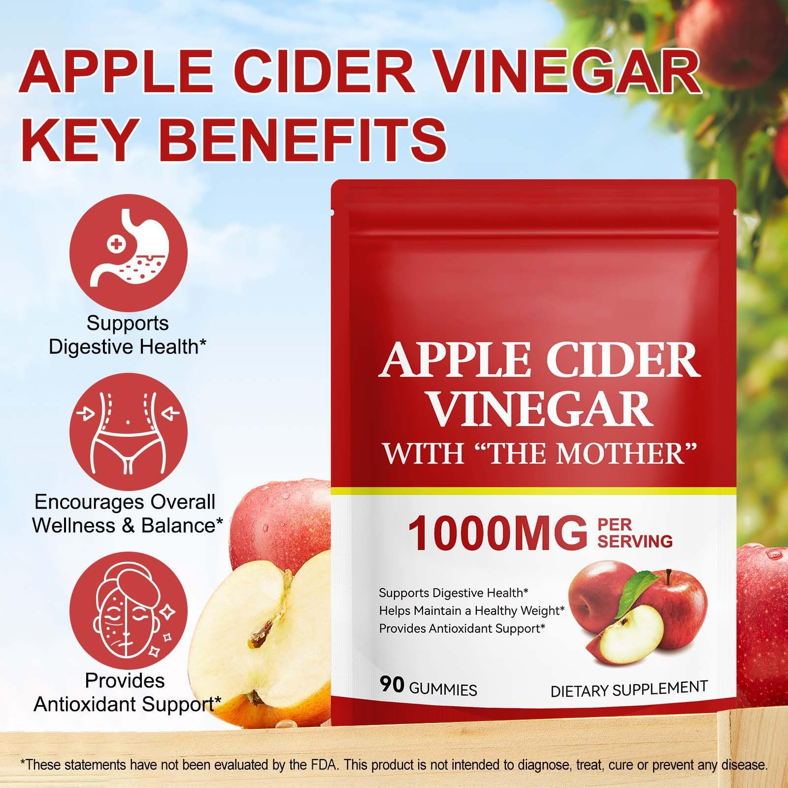 CSDLQNF ACV gummies with the Mother label emphasizes authentic full spectrum ingredients for gut friendly benefits.