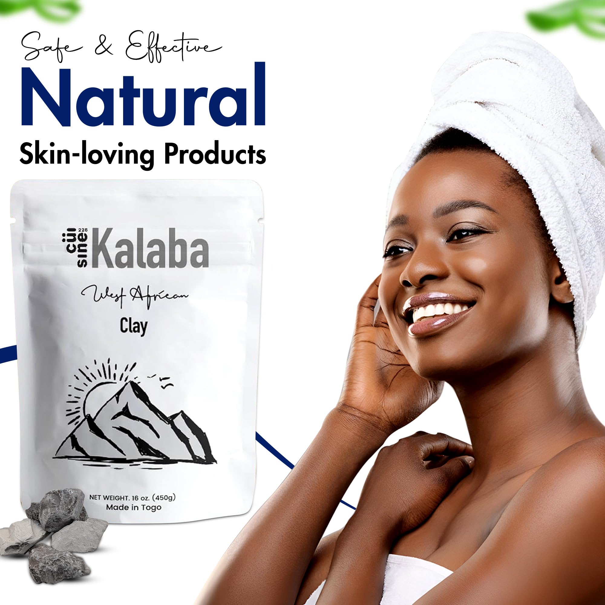 Cuisine228 Kalaba dual-purpose edible clay and skincare essential