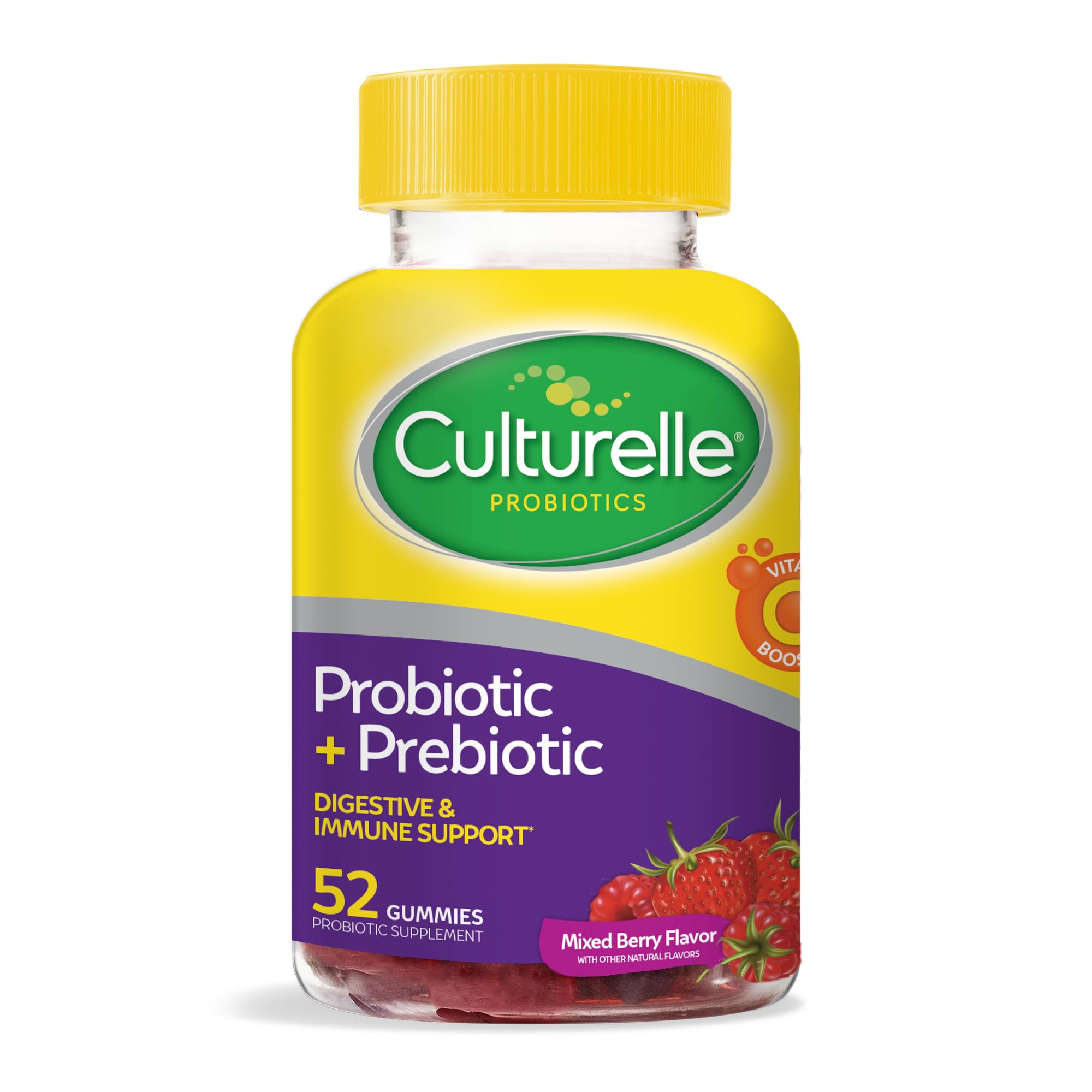 Culturelle Daily Probiotic Gummies Berry flavor packaging front