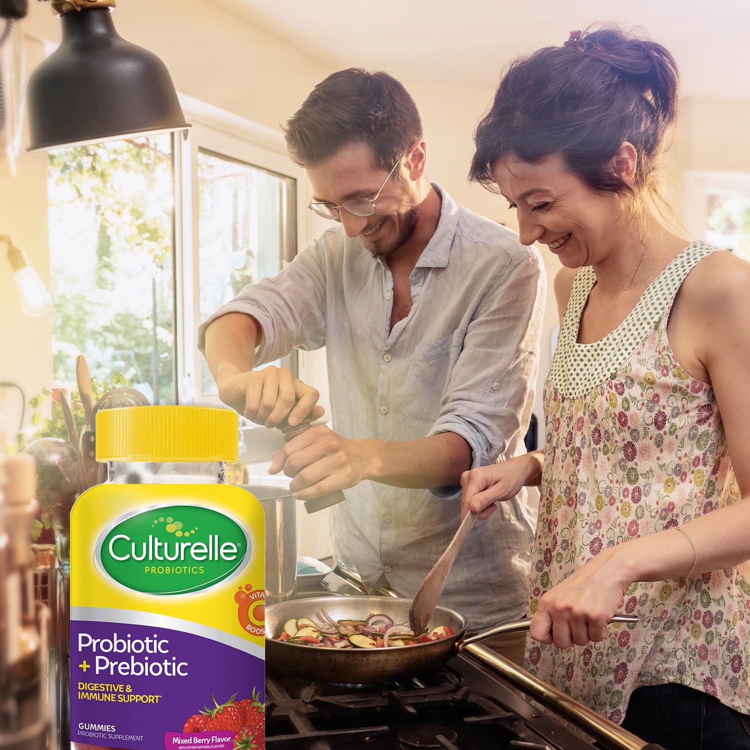Gluten-free, vegan and non-GMO labels on Culturelle packaging