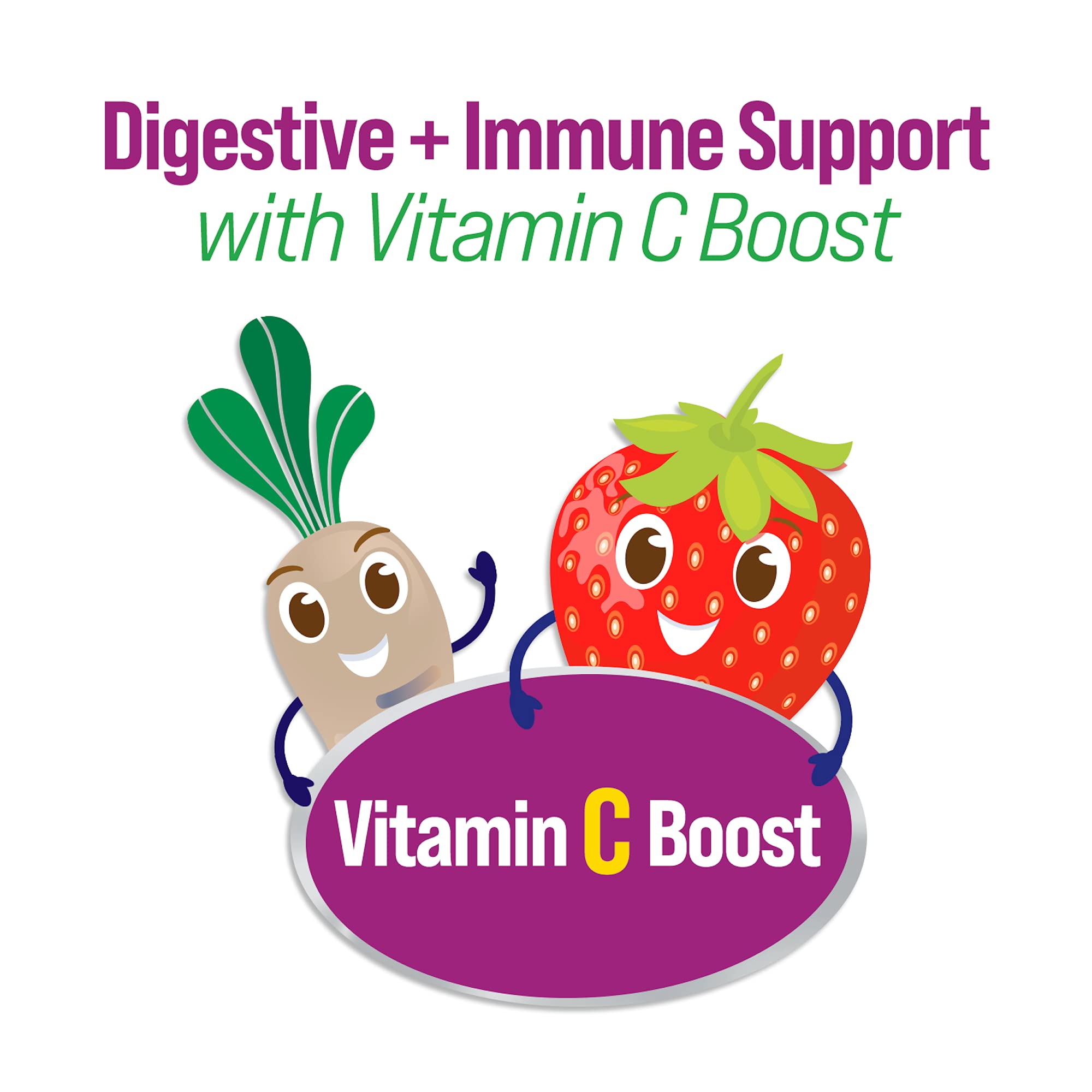 Illustration of probiotics supporting children's digestive health