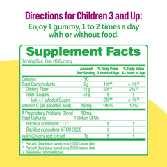 Berry-flavored Culturelle Veggie Fiber Gummies for kids