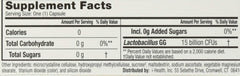 Close-up of Culturelle probiotic vegetarian capsules