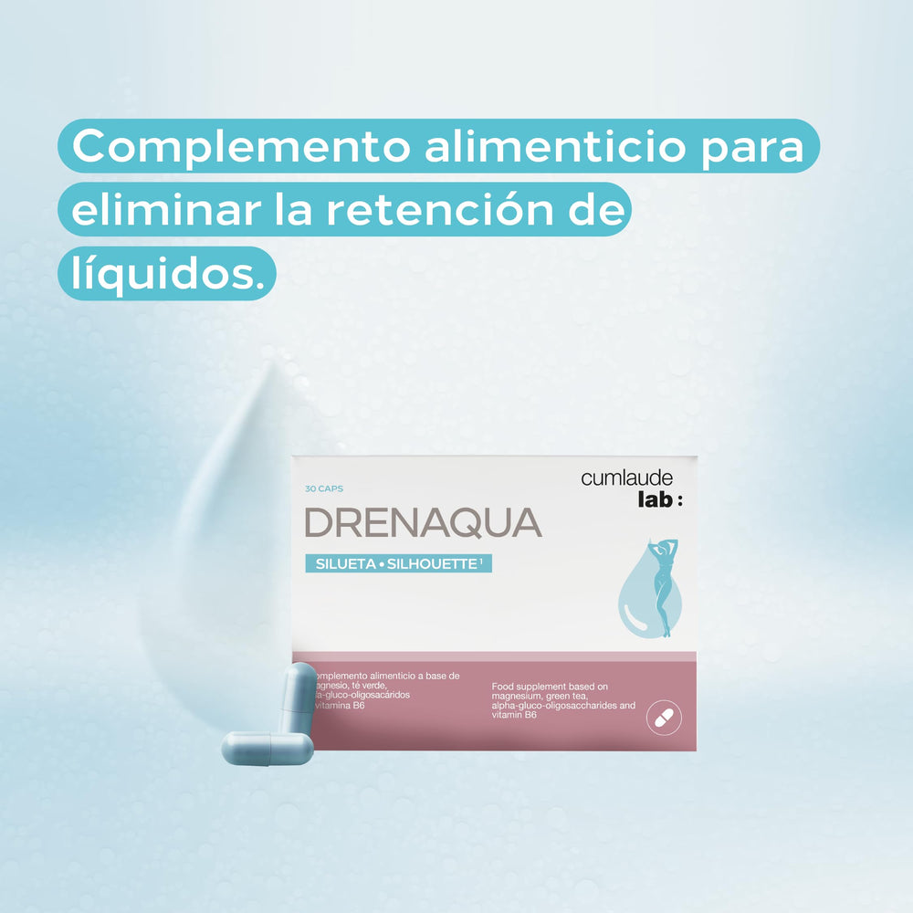 Concept image of digestive health and hydration associated with Drenaqua