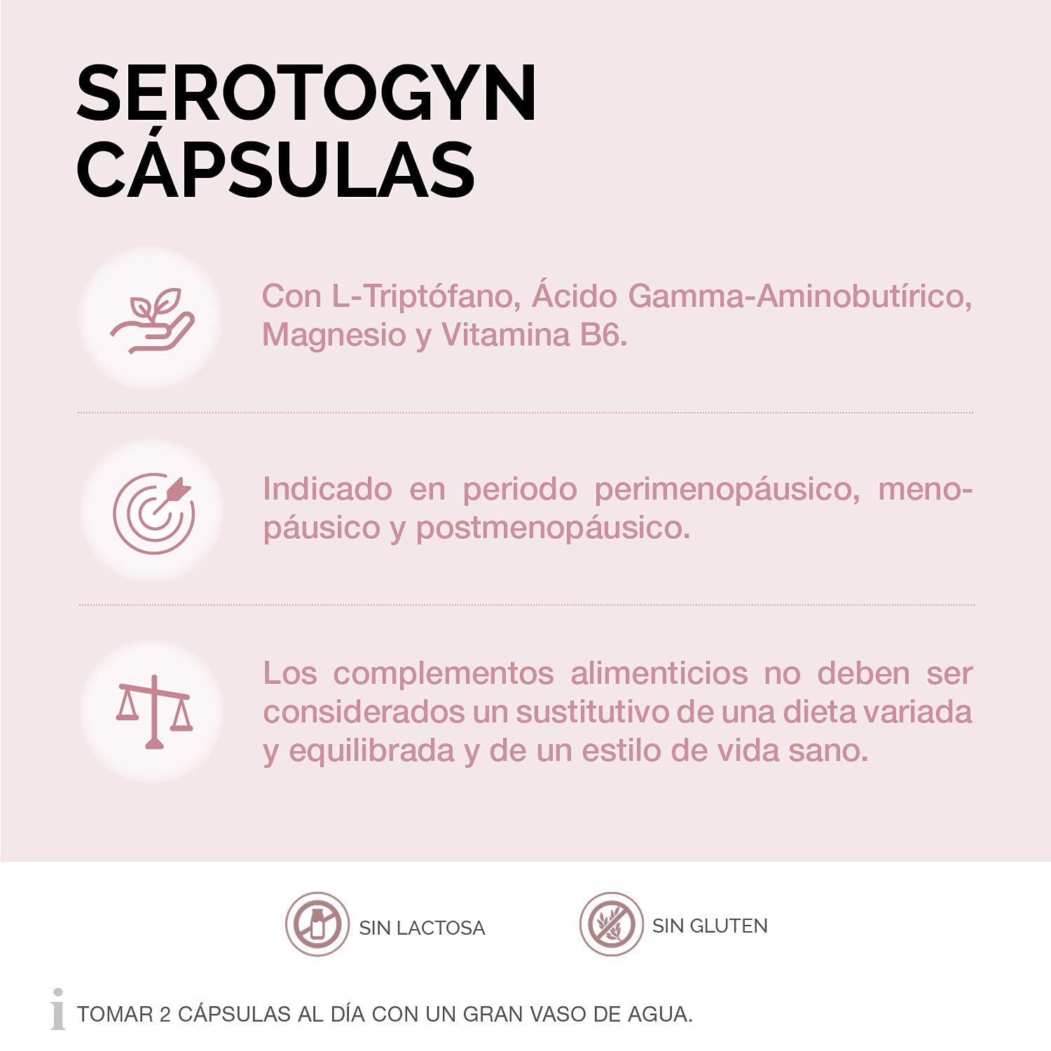Product packshot of Serotogyn 60 capsules