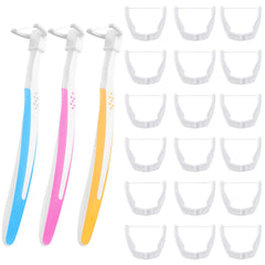 Cunhill reusable floss handles in three bright colors