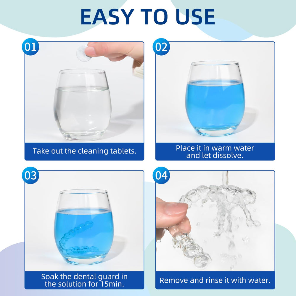 Tablets soaking cups and tableware for stain removal