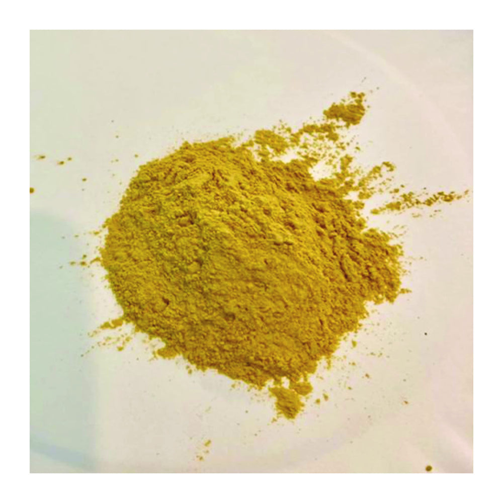 Close-up of Goldenseal root powder texture