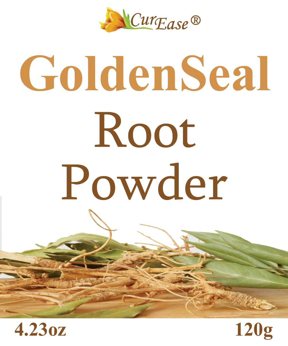 CurEase Goldenseal root powder packaging close-up