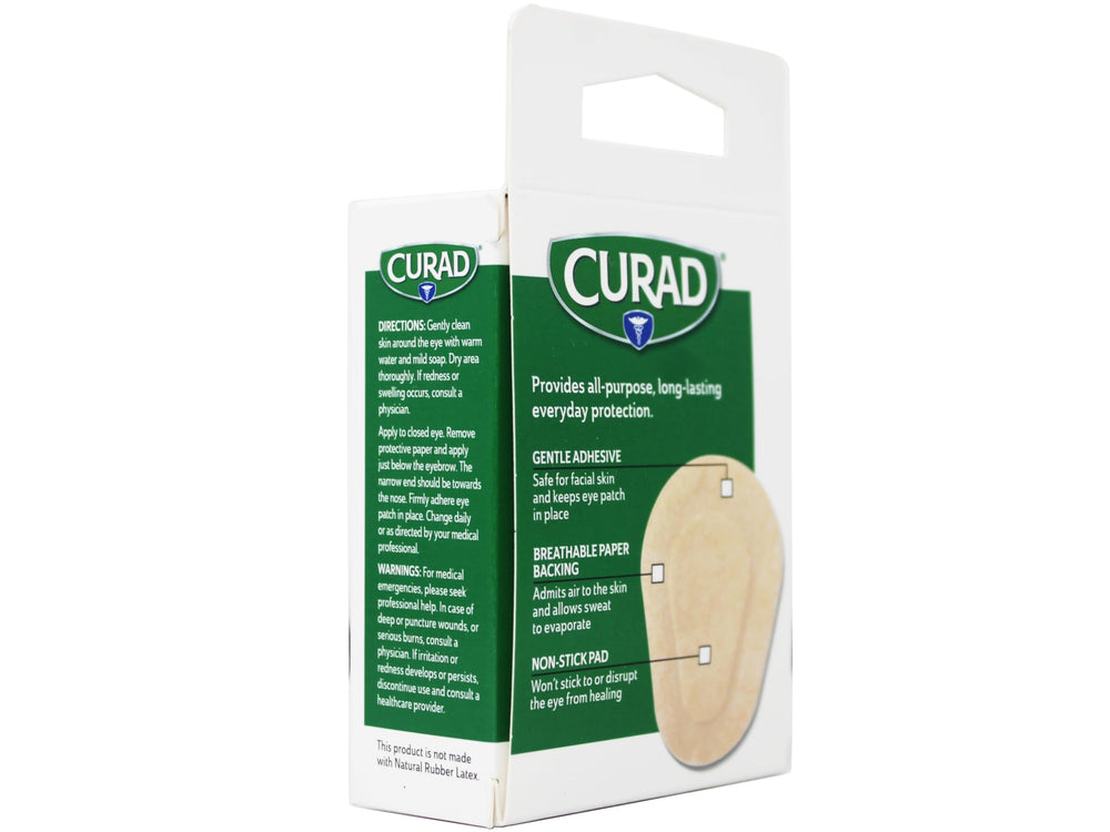 Gentle adhesive on a skin-friendly eye patch