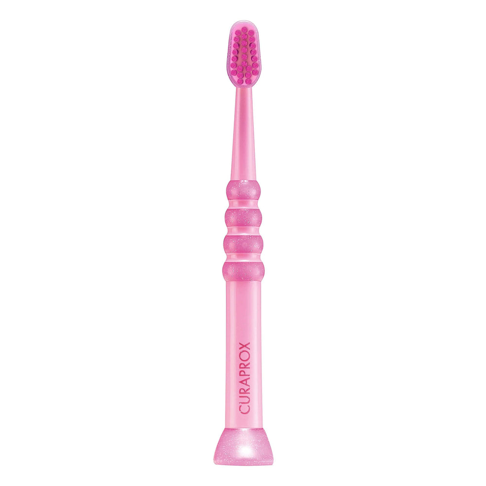 Front view of Curaprox Baby Toothbrush with ultra-soft bristles
