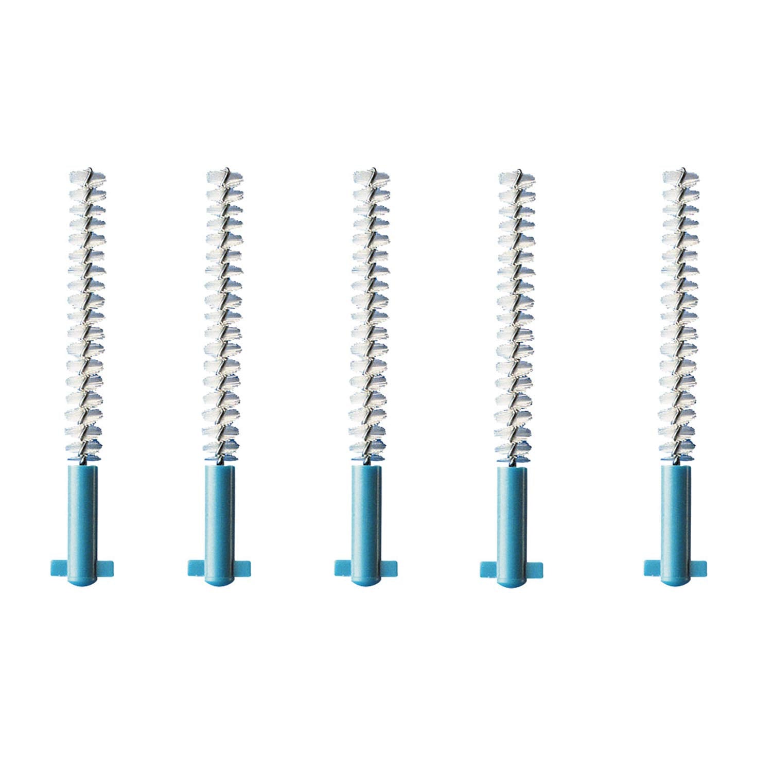 Close-up of blue CPS 22 Strong & Implant brush showing crescent bending capability